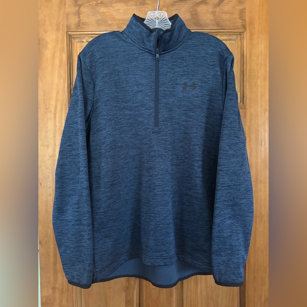Under Armour Deep Blue Heather Quarter-Zip Fleece